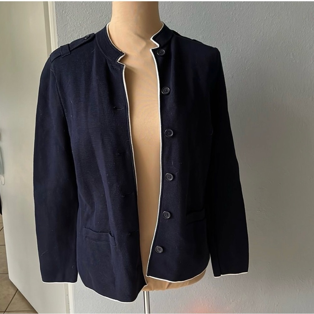 Value $125 Talbots cardigan in dark blue color size Mp